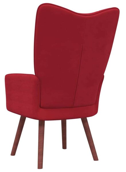 VidaXL Bordó Bársony Pihenőszék - 61,5x69x95,5 cm