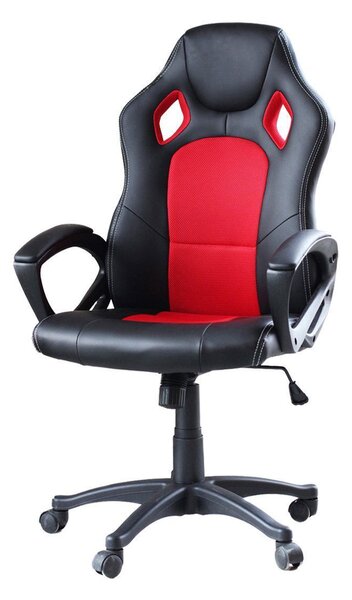Gamer szék több színben - basic-színes háttámla, piros