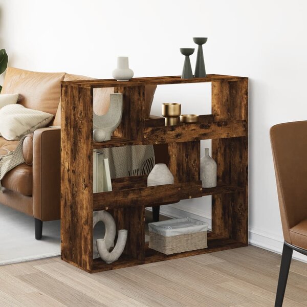 VidaXL füstös tölgy színű szerelt fa térelválasztó 100 x 33 x 94,5 cm