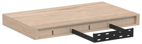 4 db szerelt fa függőpolc 40 x 23,5 x 4 cm