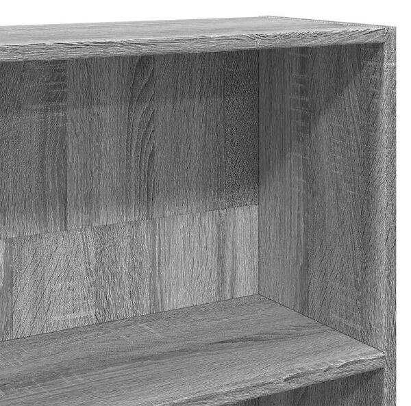 Szürke sonoma szerelt fa könyvszekrény 80 x 30 x 189 cm