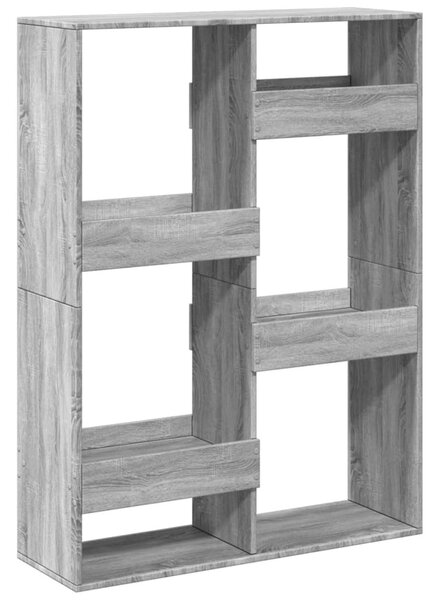 Szürke sonoma színű szerelt fa térelválasztó 100 x 33 x 135 cm