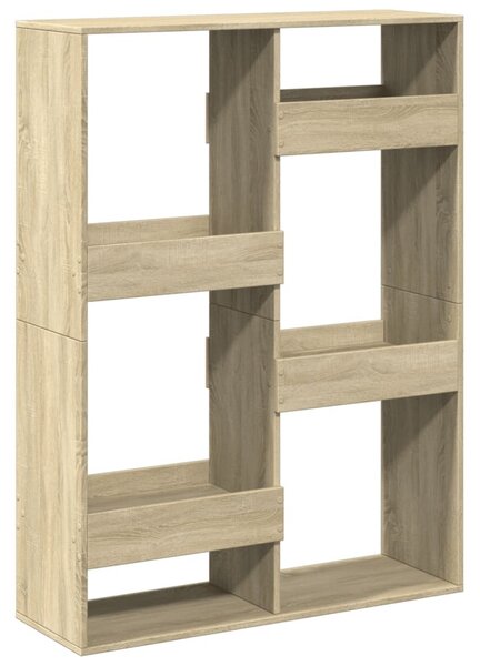 Sonoma tölgy színű szerelt fa térelválasztó 100 x 33 x 135 cm