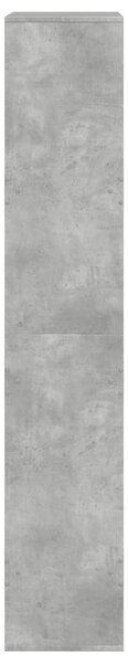 Betonszürke szerelt fa térelválasztó 100 x 33 x 175 cm