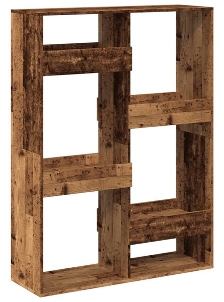 Antik fa színű szerelt fa térelválasztó 100 x 33 x 135 cm