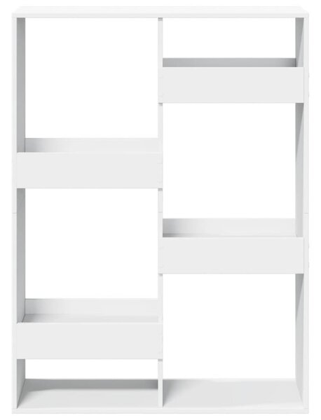 Fehér szerelt fa térelválasztó 100 x 33 x 135 cm