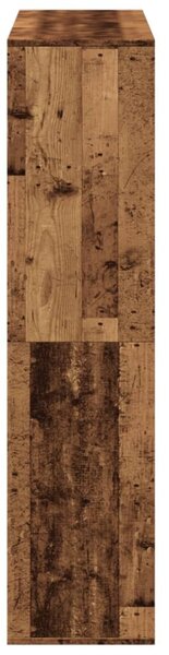 Antik fa színű szerelt fa térelválasztó 100 x 33 x 135 cm