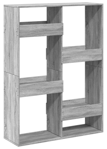 Szürke sonoma színű szerelt fa térelválasztó 100 x 33 x 135 cm