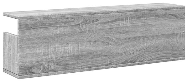 Szürke sonoma színű szerelt fa faliszekrény 100 x 36,5 x 35 cm