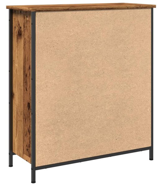 Antik fa színű szerelt fa tálalószekrény 70 x 30 x 80 cm