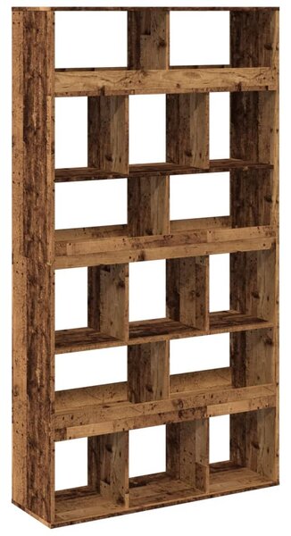 Antik fa színű szerelt fa könyvespolc 100 x 33 x 187,5 cm