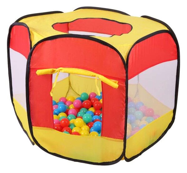 Iplay Pop Up Játszósátor + 100db ajándék Labda #sárga-piros