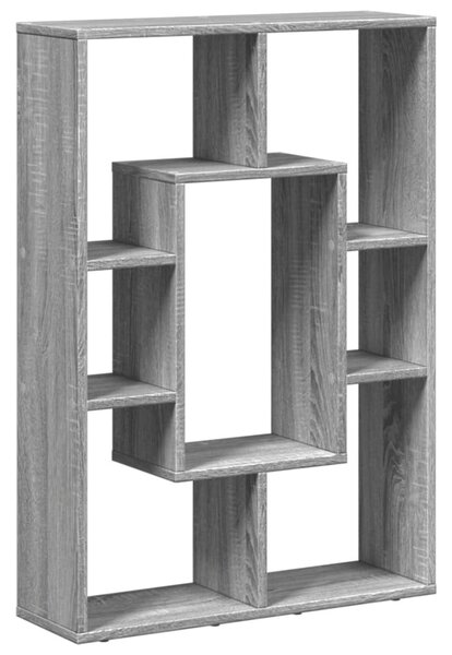 Szürke sonoma színű szerelt fa könyvespolc 63 x 20 x 90 cm