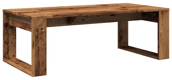 Antik fa színű szerelt fa dohányzóasztal 102 x 50 x 35 cm