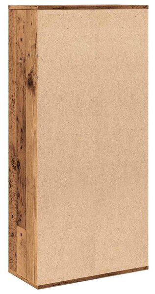 Antik fa színű könyvszekrény 50 x 25 x 104 cm