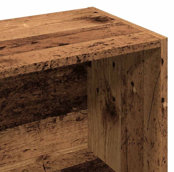 Antik fa színű szerelt fa könyvespolc 60,5 x 30 x 90 cm
