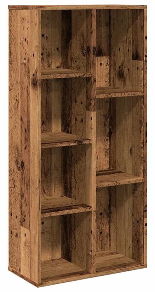 Antik fa színű könyvszekrény 50 x 25 x 104 cm