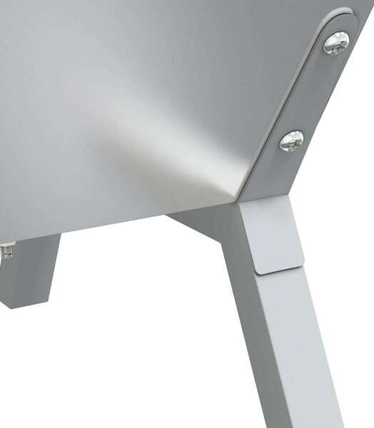 VidaXL Automatikus Grillsütő - Rozsdamentes Acél - 207x45x83cm
