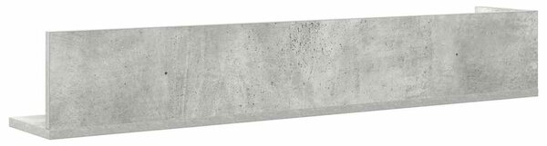 2 db betonszürke szerelt fa fali polc 100 x 16,5 x 16,5 cm