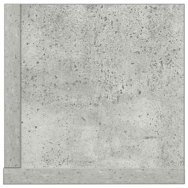2 db betonszürke szerelt fa fali polc 75 x 16,5 x 16,5 cm