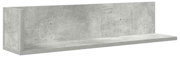 2 db betonszürke szerelt fa fali polc 75 x 16,5 x 16,5 cm
