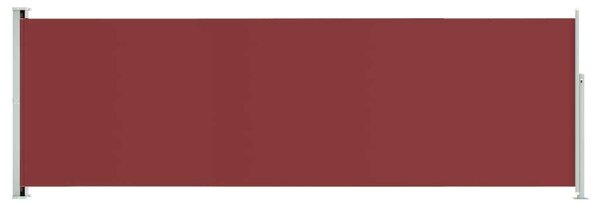 VidaXL piros behúzható oldalsó terasznapellenző 200 x 600 cm