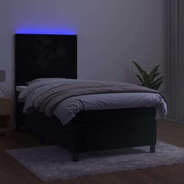 VIDAXL - Bársony Ágy LED-del - 100x200 cm