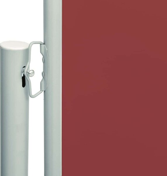 VidaXL piros behúzható oldalsó terasznapellenző 200 x 600 cm