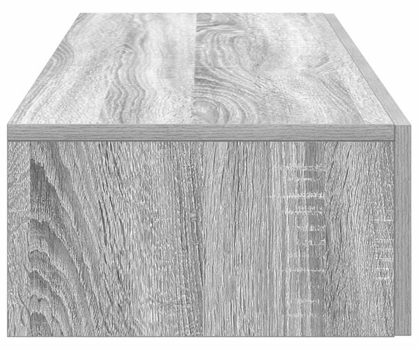 Falipolc fiókokkal szürke sonoma 100x36x19 cm műszaki fa