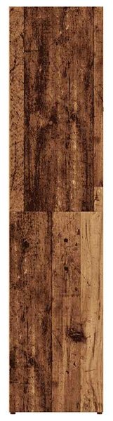 Könyves szekrény Régi fa 66x30x130 cm Gépelt fa