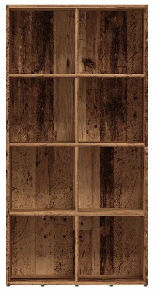 Könyves szekrény Régi fa 66x30x130 cm Gépelt fa