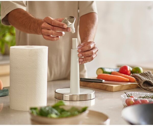 Fehér műanyag papírtörlő tartó ø 16 cm Push&Tear – Joseph Joseph