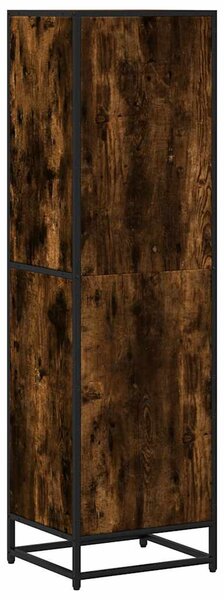 Füstös tölgy színű szerelt fa könyvszekrény 40x35x139 cm