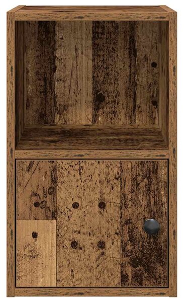 Antik fa színű szerelt fa könyvespolc 31x24x52 cm