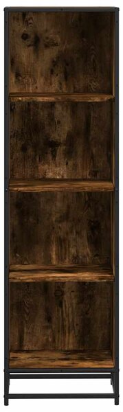Füstös tölgy színű szerelt fa könyvszekrény 40x35x139 cm