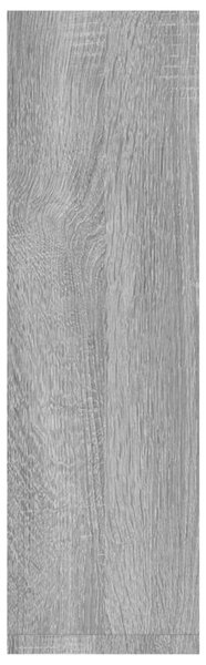 2 db szürke sonoma színű szerelt fa falipolc 50 x 15 x 50 cm