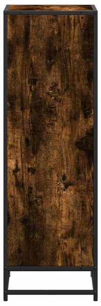 Füstös tölgy színű szerelt fa könyvszekrény 40x35x107,5 cm