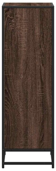 Barna tölgyszínű szerelt fa könyvszekrény 40x35x107,5 cm