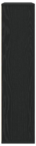 Könyvespolc fekete tölgy 89x24x101,5 cm Gépesített fa