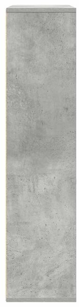 Betonszürke szerelt fa könyvespolc 89x24x101,5 cm
