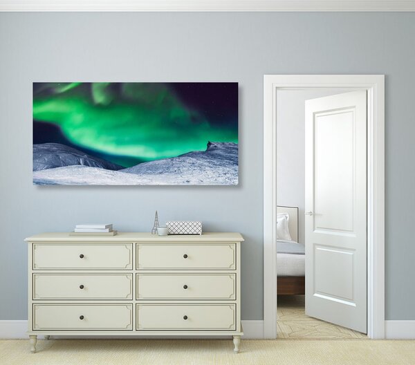 Kép aurora borealis az égen