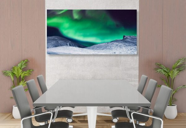 Kép aurora borealis az égen