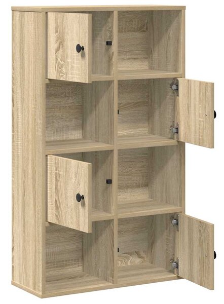 Sonoma tölgy színű szerelt fa könyvespolc 60x24x101,5 cm