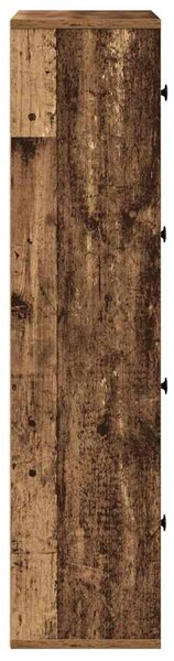 Antik fa színű szerelt fa könyvespolc 60x24x101,5 cm