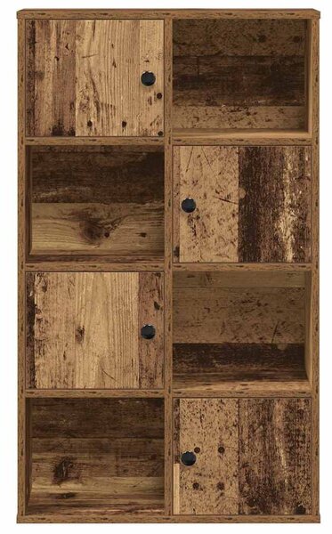 Antik fa színű szerelt fa könyvespolc 60x24x101,5 cm