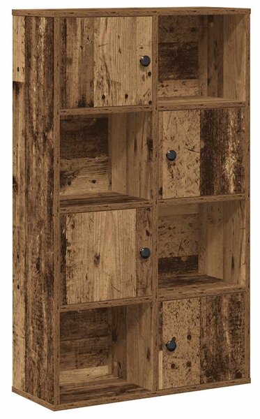 Antik fa színű szerelt fa könyvespolc 60x24x101,5 cm