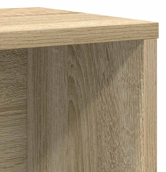 Sonoma tölgy színű szerelt fa könyvespolc 60x24x101,5 cm