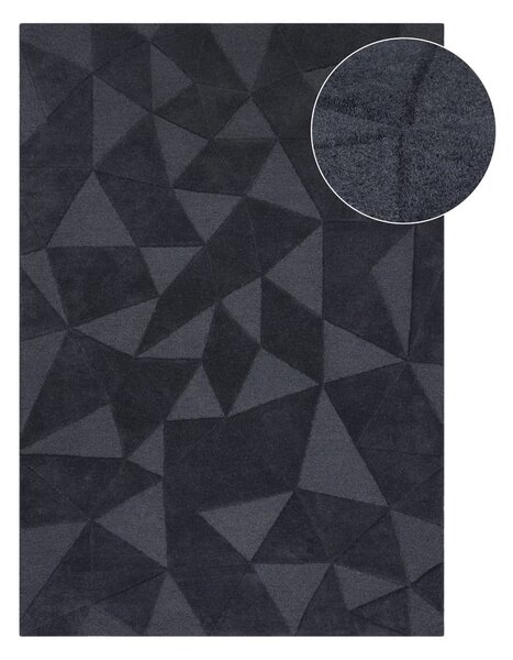 Szürke gyapjú szőnyeg 170x120 cm Shard - Flair Rugs