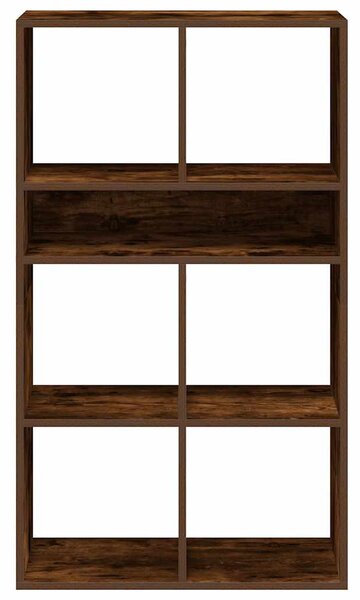 Könyvszekrény füstös tölgy 66x31x112 cm szerelt fa