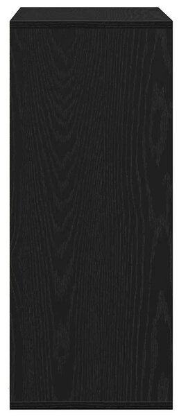 Könyvszekrény fekete 60x30x71,5 cm szerelt fa